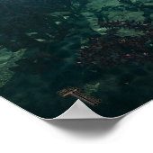 未確認水中オブジェクト11" x 14"アートプリント ポスター (角)