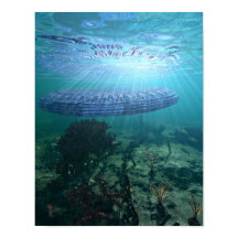 未確認水中オブジェクト11" x 14"アートプリント