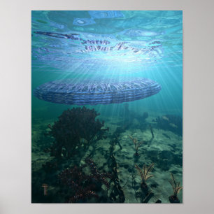未確認水中オブジェクト11" x 14"アートプリント ポスター