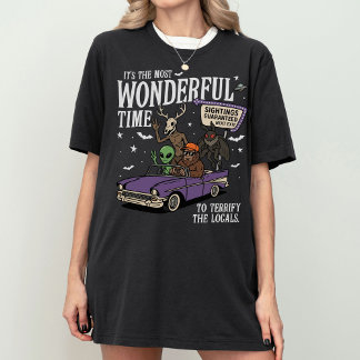 未確認生物 ビッグフット モスマン ウェンディゴ 宇宙人 超常現象 Tシャツ