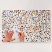 未組立ジグソーパズルのジグソーパズル ジグソーパズル (横)