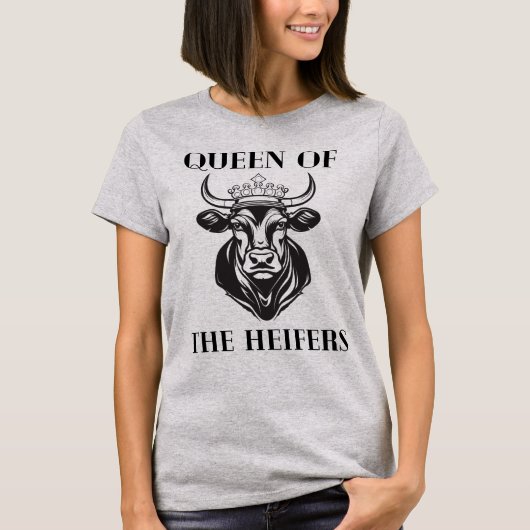 未経産牛の女王カウTシャツ Tシャツ (正面)