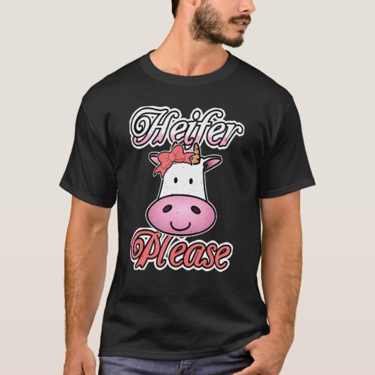 未経産牛プリーズカウ Tシャツ (正面)