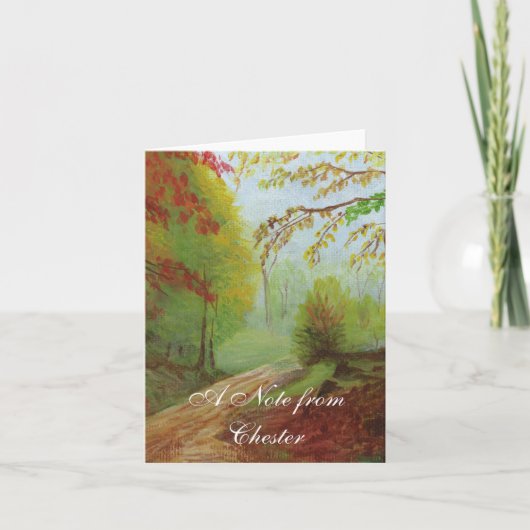 未舗装道路 ノートカード (正面)