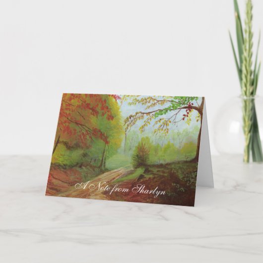 未舗装道路 ノートカード (正面)