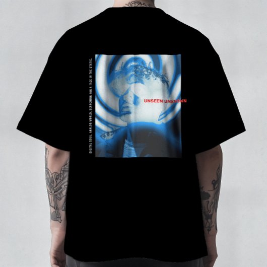 未見の未知 - サイバーポートレート美学Tシャツ Tシャツ