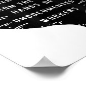 未記の食べ仕事の手から誰でも ポスター (角)