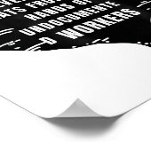 未記の食べ仕事の手から誰でも ポスター (角)