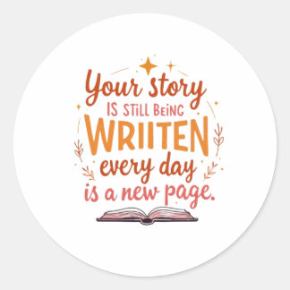 未記章： Book & Stars Art ラウンドシール