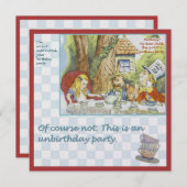 未誕生日パーティー 招待状 (正面/裏面)