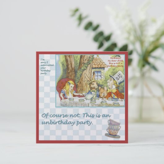 未誕生日パーティー 招待状 (スタンド正面)