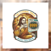 未読メール9999件 受信箱ゼロ オフィスのユーモア イエス様_1 ウィンドウサイン (シート2)
