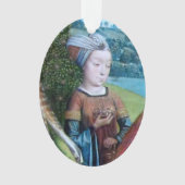 未識別ヴァージン殉教者[St. Cecilia(?)] オーナメント (正面)