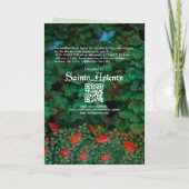 未識別ヴァージン殉教者[St. Cecilia(?)]カード カード (裏面)