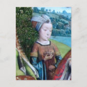 未識別ヴァージン殉教者[St. Cecilia(?)] ポストカード (正面)