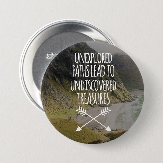 未踏査道 缶バッジ (正面&裏面)