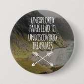 未踏査道 缶バッジ (正面)