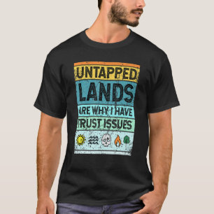 未開拓の土地魔法商品ギーク男性用Wome Tシャツ