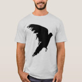 未驯の飛翔 動き出すワタリガラス Tシャツ (正面)