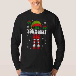 末っ子エルフのマッチングファミリーグループ クリスマス ホリデー Tシャツ