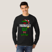 末っ子エルフ家族おそろいクリスマスおめでとう Tシャツ (正面フル)