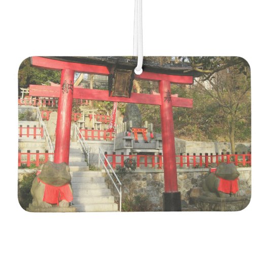 末広大神神社（フォーチュンカエル神社） カーエアーフレッシュナー (正面)