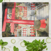 末広大神神社（フォーチュンカエル神社） キッチンタオル (折り畳み)