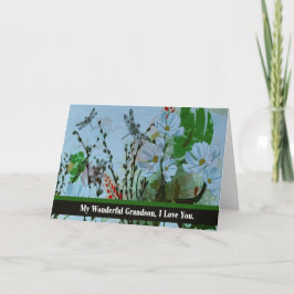 末期症状の祖父母からの孫、さようなら カード