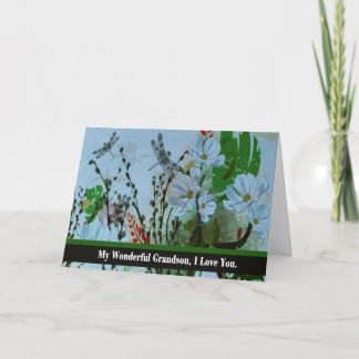 末期症状の祖父母からの孫、さようなら カード