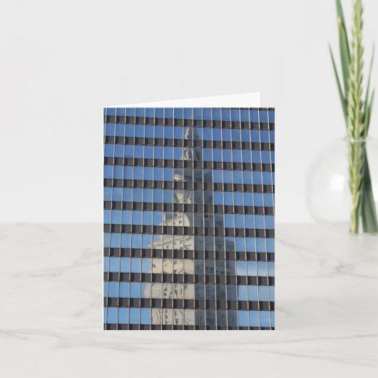 "末端タワー-"反映される-挨拶 カード (正面)