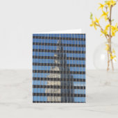 "末端タワー-"反映される-挨拶 カード (黄色い花)