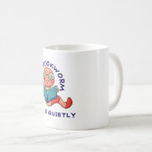 本おたく読の愛本ワームかわいい漫画 コーヒーマグカップ (正面右)