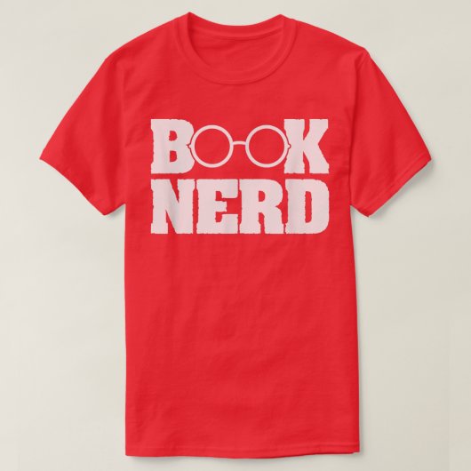 本おたく読の読書愛好家ブックワーム Tシャツ (デザイン正面)