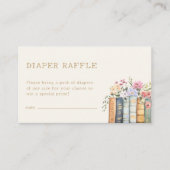 本おむつラッフル囲いカード エンクロージャーカード (正面)