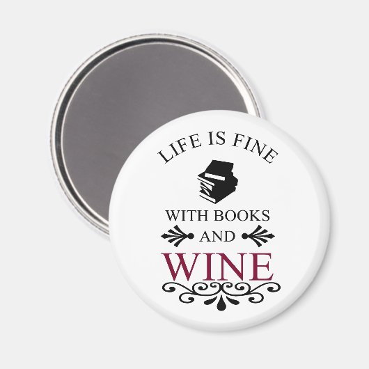 本おもしろいとワイン愛好家のための引用文 マグネット (正面/裏面)