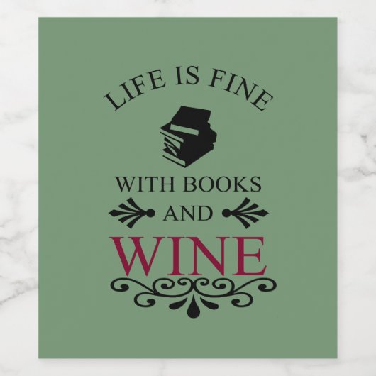 本おもしろいとワイン愛好家のための引用文 ワインラベル (シングルラベル)