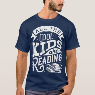 本おもしろいの読グラフィック女性キッズブックラバーL Tシャツ