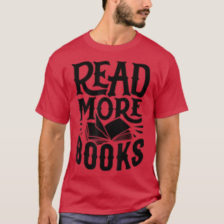 本おもしろいの読グラフィック女性メンズブックラバーL Tシャツ
