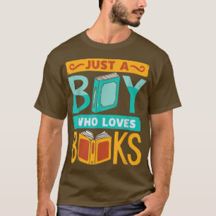 本おもしろいの読グラフィック少年メンズブックラバーズ李 Tシャツ
