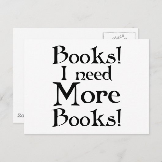 本おもしろいの贈り物をもっと欲しい ポストカード (正面/裏面)