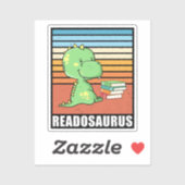 本おもしろいのReadosaurus恐竜読のDinoレトロ シール (シート)