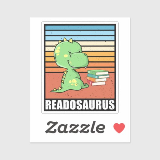 本おもしろいのReadosaurus恐竜読のDinoレトロ シール (シート)