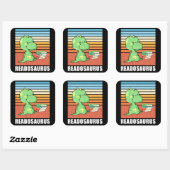 本おもしろいのReadosaurus恐竜読のDinoレトロ スクエアシール (シート)