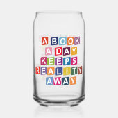 本おもしろいカラフル好き飲み ガラス缶 (正面)