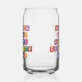 本おもしろいカラフル好き飲み ガラス缶 (左)