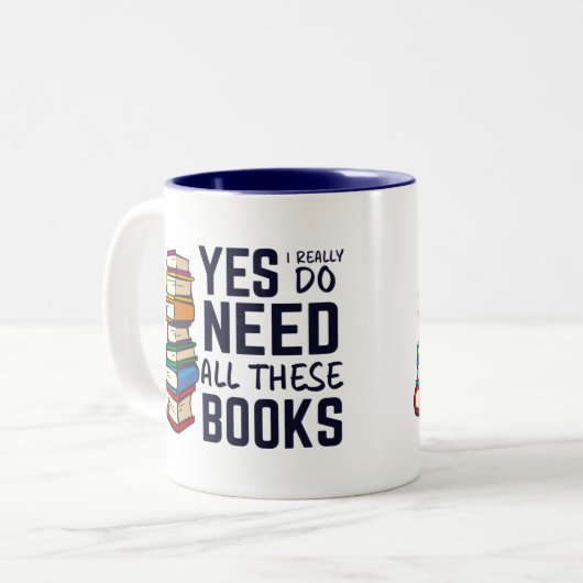 本おもしろい収集家 |の読中毒 ツートーンマグカップ (正面左)