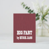 本おもしろい名：格安ギフトを発音 ポストカード (スタンド正面)