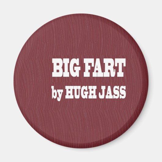 本おもしろい名：格安ギフトを発音 マグネット (正面)