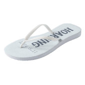 本おもしろい好き「家に持ちもし込まない」青 ビーチサンダル (アングル)