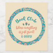 本おもしろい引用文 – ブッククラブ会員 ワインラベル (シングルラベル)